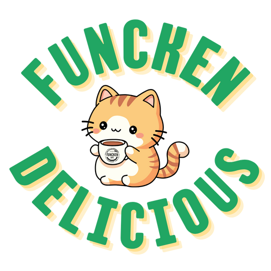 "Funcken Delicious" Funcken Cafe Sticker