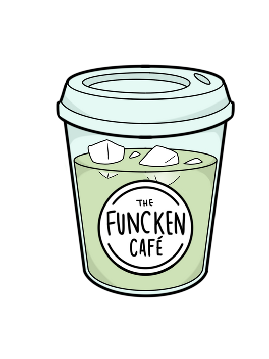 "Iced Matcha" Funcken Cafe Sticker